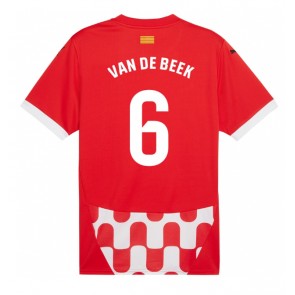 Girona Donny van de Beek #6 Replika Hjemmebanetrøje 2024-25 Kortærmet